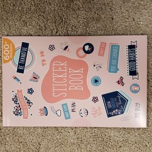 New Sticker book planner 5 inch by 7.9 inch 600+ stickers 15 pages